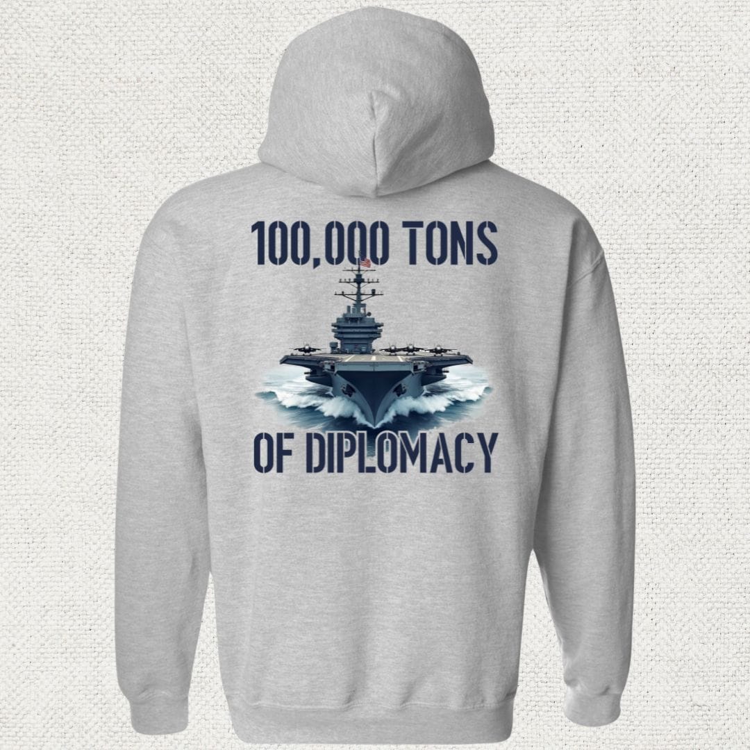 NavyHumor Hoodie Sport Grey / S Carrier Diplomacy Hoodie