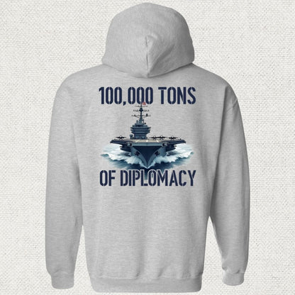 NavyHumor Hoodie Sport Grey / S Carrier Diplomacy Hoodie