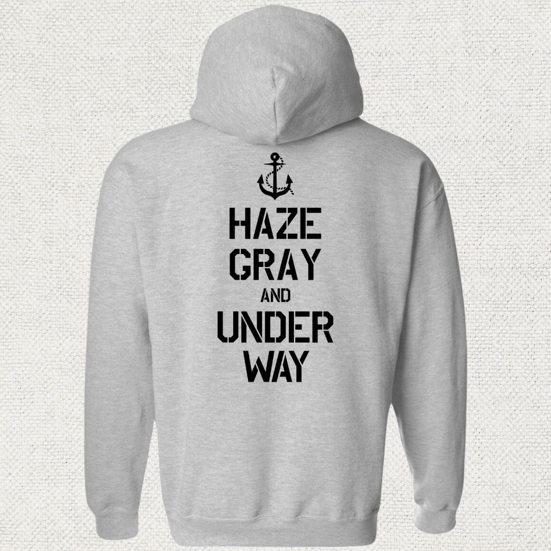 NavyHumor Hoodie Sport Grey / S Haze Gray and Under Way Hoodie