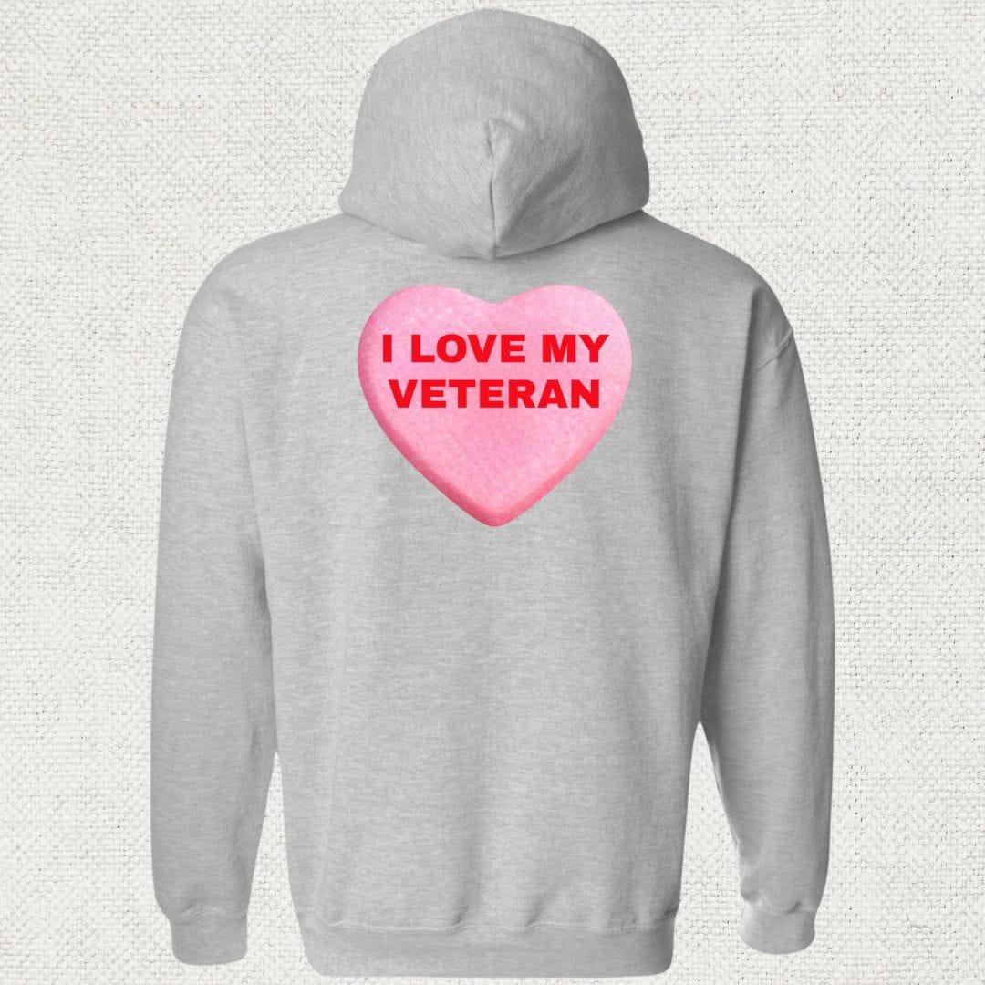 NavyHumor Hoodie Sport Grey / S Love My Veteran Hoodie