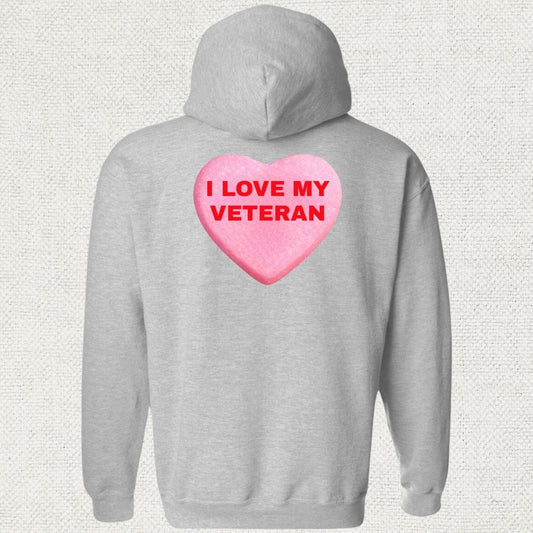 NavyHumor Hoodie Sport Grey / S Love My Veteran Hoodie