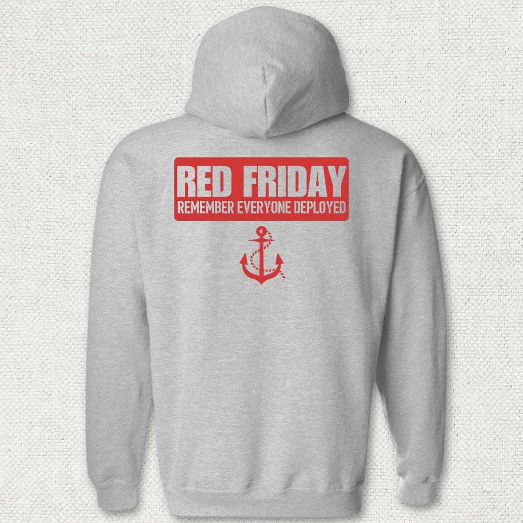 NavyHumor Hoodie Sport Grey / S Red Friday Banner Hoodie