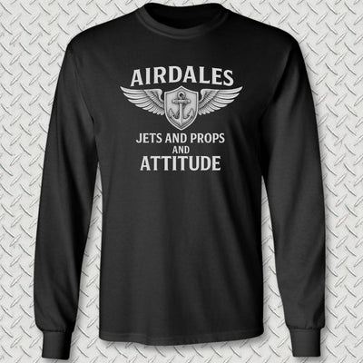 Airdales Attitude Long Sleeve Tee