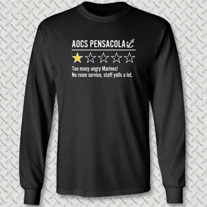 NavyHumor Long-sleeve Black / S AOCS Pensacola Review Long Sleeve Tee