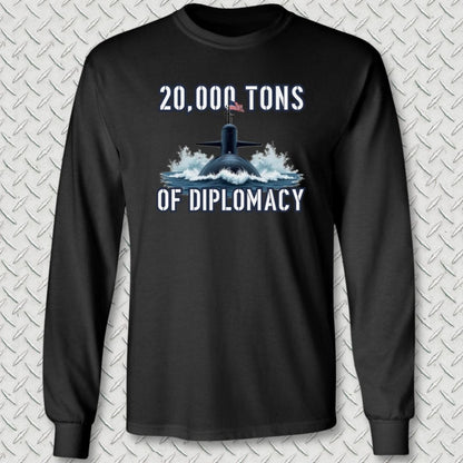 NavyHumor Long-sleeve Black / S Ballistic Diplomacy Long Sleeve Tee