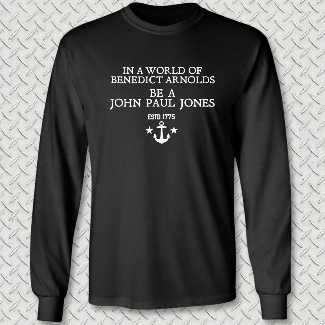 NavyHumor Long-sleeve Black / S Be A John Paul Jones Long Sleeve Tee