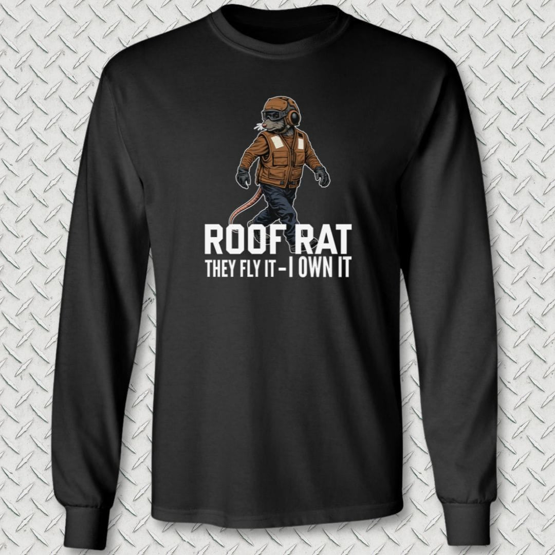 NavyHumor Long-sleeve Black / S Brown Roof Rat Long Sleeve Tee