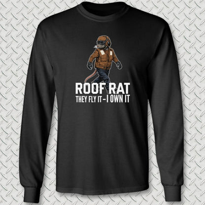 NavyHumor Long-sleeve Black / S Brown Roof Rat Long Sleeve Tee