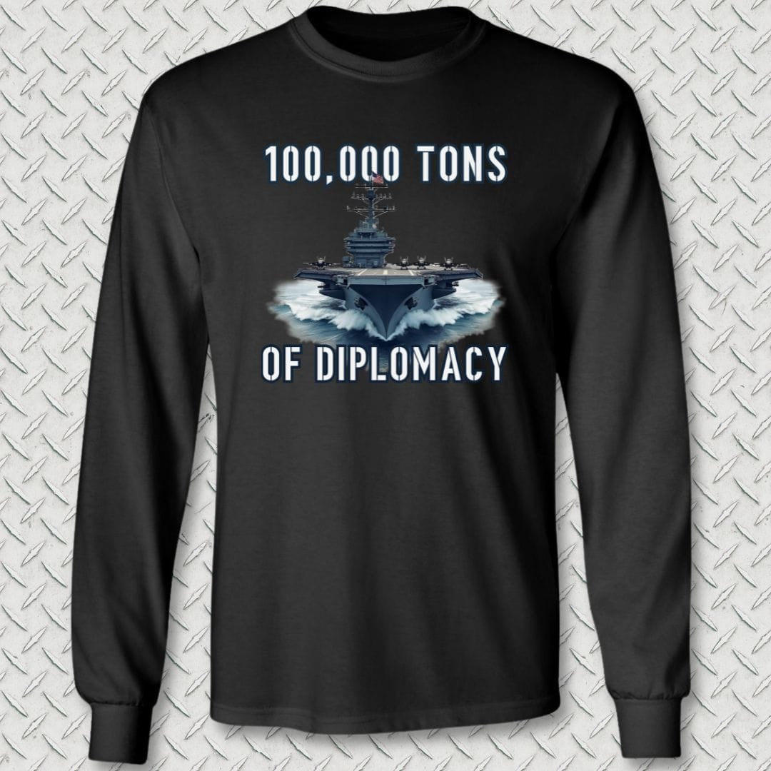 NavyHumor Long-sleeve Black / S Carrier Diplomacy Long Sleeve Tee