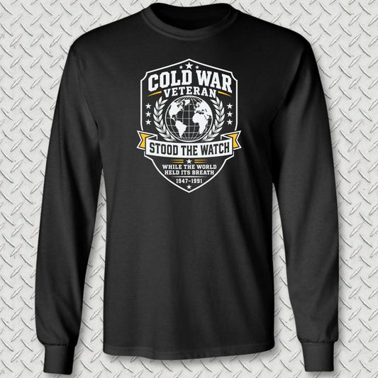 NavyHumor Long-sleeve Black / S Cold War Veteran Long Sleeve Tee