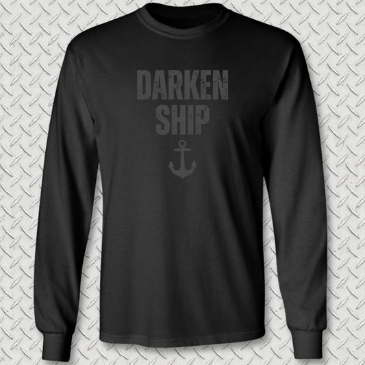 NavyHumor Long-sleeve Black / S Darken Ship Long Sleeve Tee