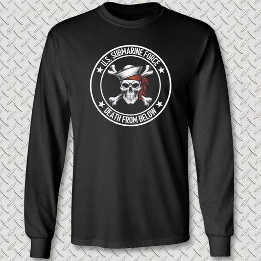 NavyHumor Long-sleeve Black / S Death From Below Long Sleeve Tee
