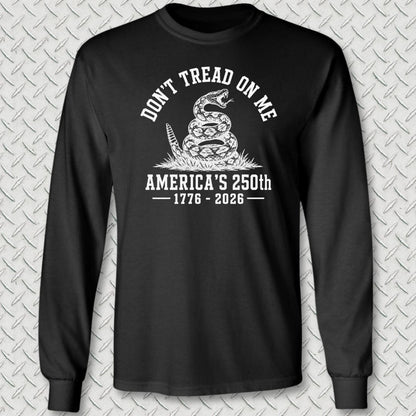 NavyHumor Long-sleeve Black / S Don't Tread On Me - America's 250th Long Sleeve Tee