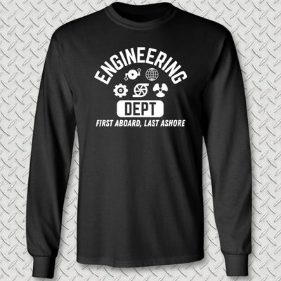 Engineering - First Aboard Long Sleeve Tee
