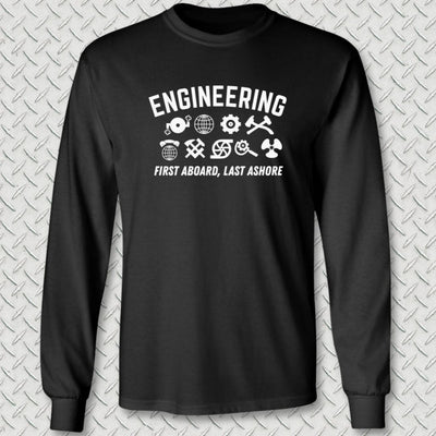 Engineering 9 - First Aboard Long Sleeve Tee