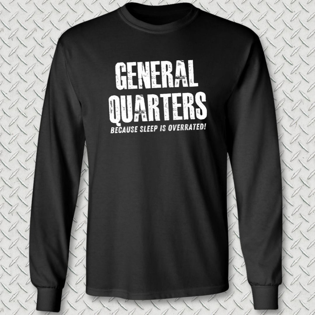NavyHumor Long-sleeve Black / S General Quarters Long Sleeve Tee
