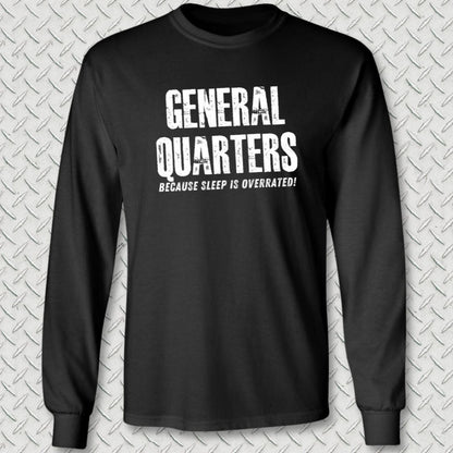 NavyHumor Long-sleeve Black / S General Quarters Long Sleeve Tee
