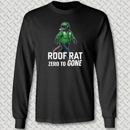NavyHumor Long-sleeve Black / S Green Roof Rat Long Sleeve Tee