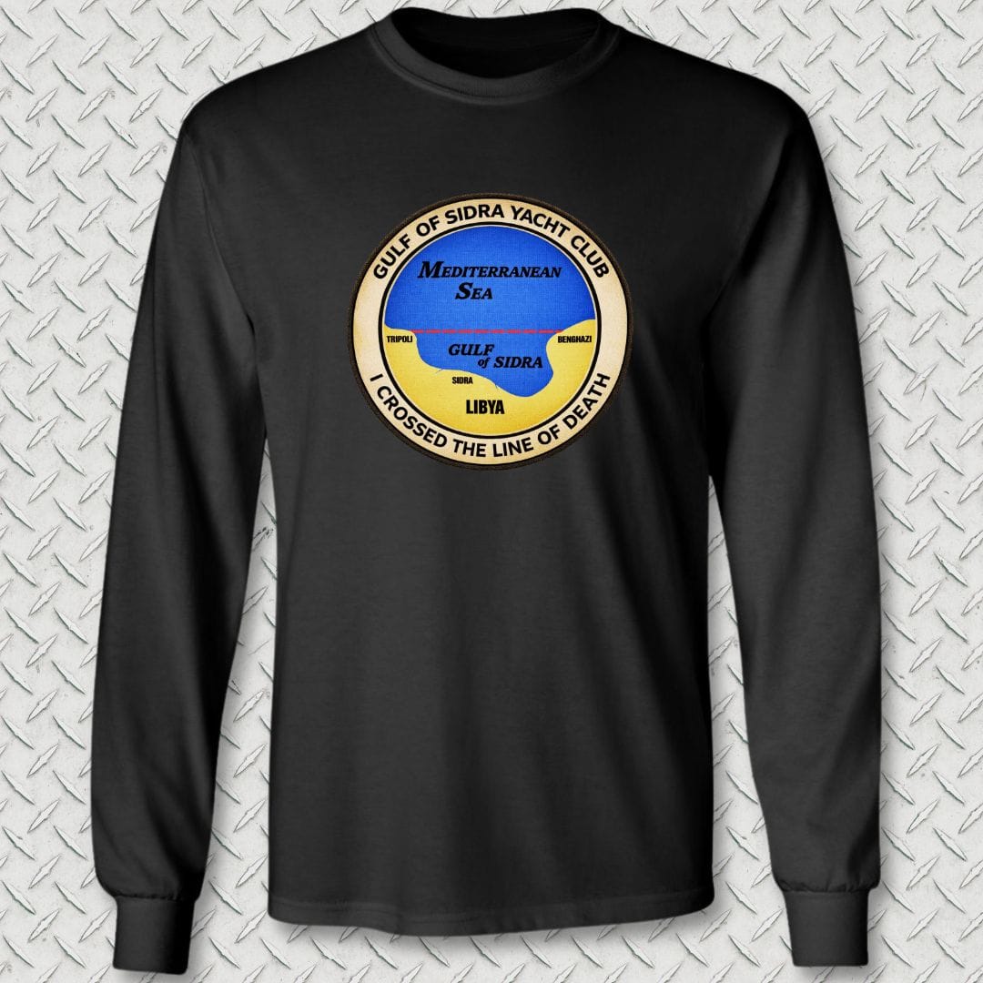 NavyHumor Long-sleeve Black / S Gulf of Sidra Yacht Club - Line of Death Long Sleeve Tee