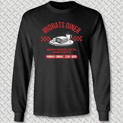 NavyHumor Long-sleeve Black / S Midrats Diner Long Sleeve Tee