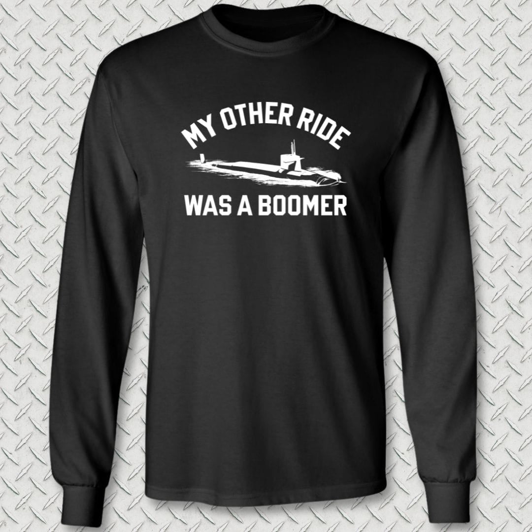 NavyHumor Long-sleeve Black / S My Other Ride Was A Boomer Long Sleeve Tee