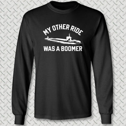NavyHumor Long-sleeve Black / S My Other Ride Was A Boomer Long Sleeve Tee