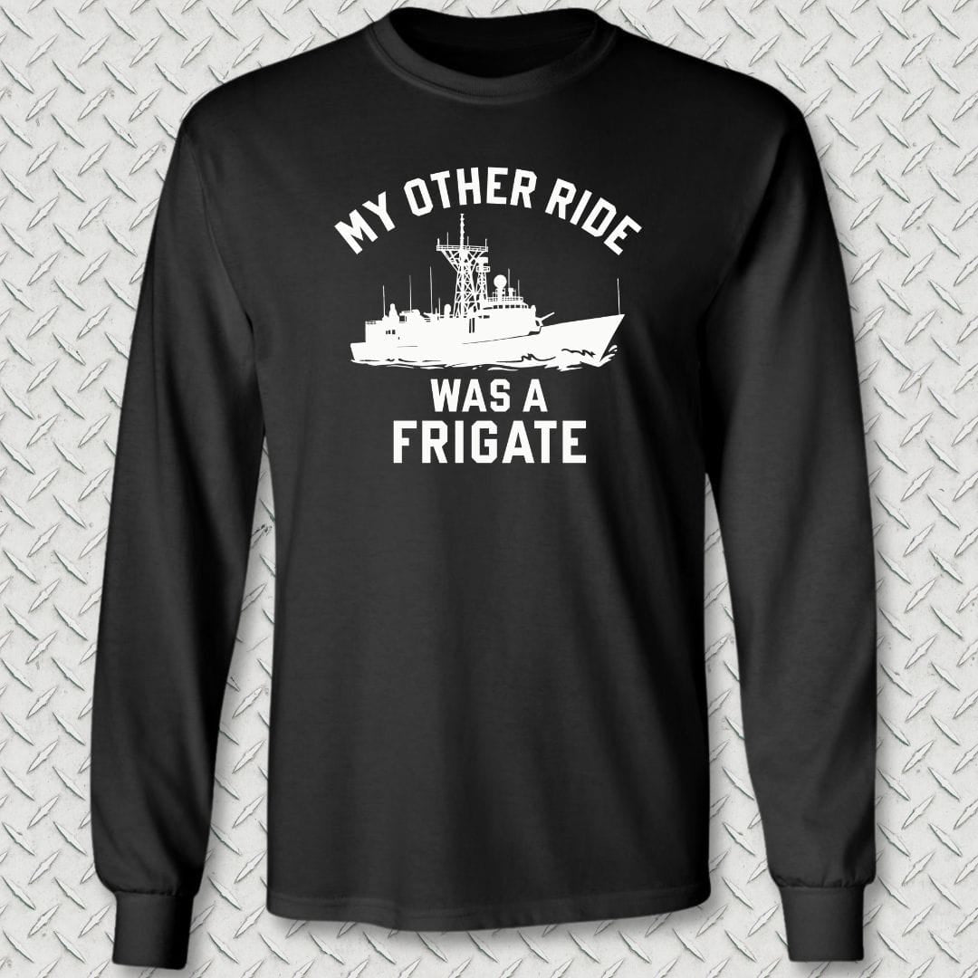 NavyHumor Long-sleeve Black / S My Other Ride Was A Frigate Long Sleeve Tee