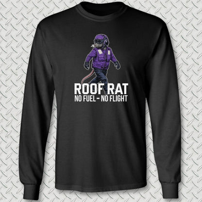 NavyHumor Long-sleeve Black / S Purple Roof Rat Long Sleeve Tee