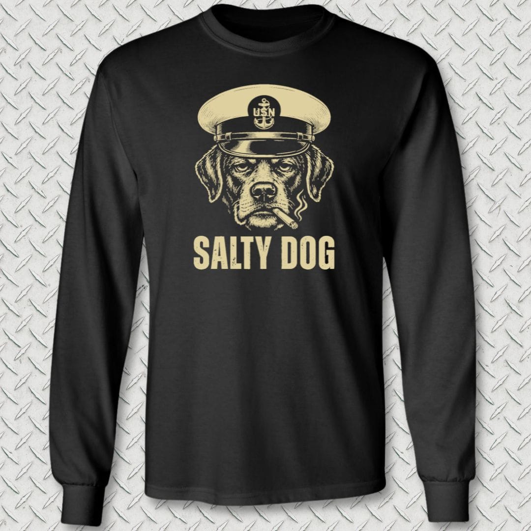 NavyHumor Long-sleeve Black / S Salty Dog Chief Sleeve Tee