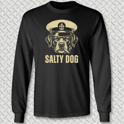 NavyHumor Long-sleeve Black / S Salty Dog Chief Sleeve Tee