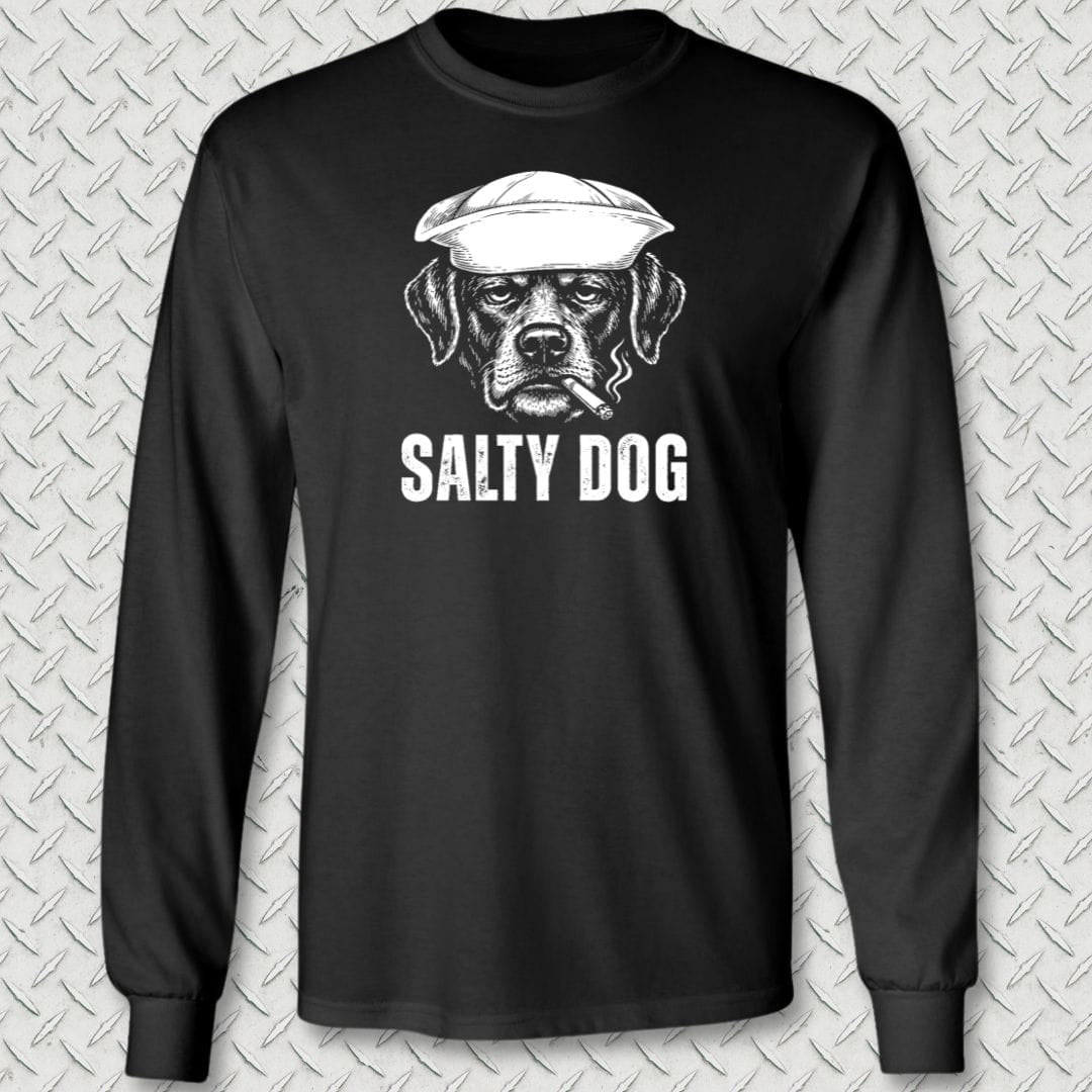NavyHumor Long-sleeve Black / S Salty Dog Long Sleeve Tee