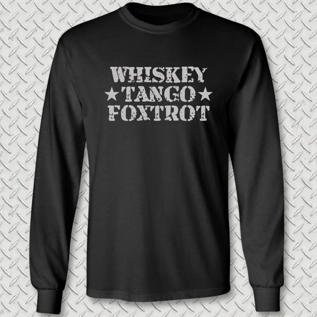 NavyHumor Long-sleeve Black / S Whiskey Tango Foxtrot Long Sleeve Tee