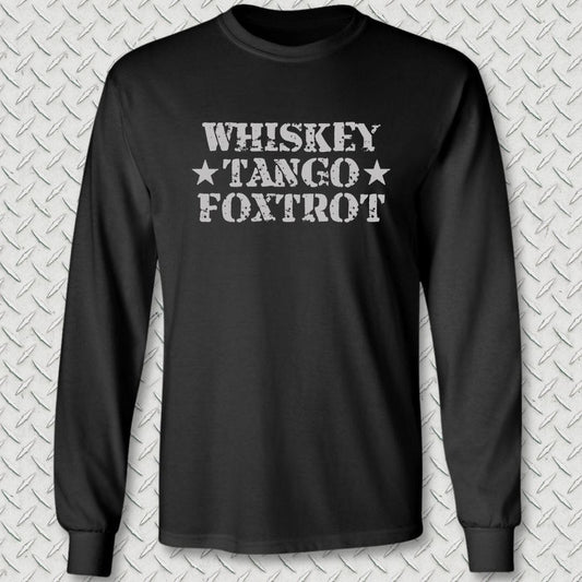 NavyHumor Long-sleeve Black / S Whiskey Tango Foxtrot Long Sleeve Tee
