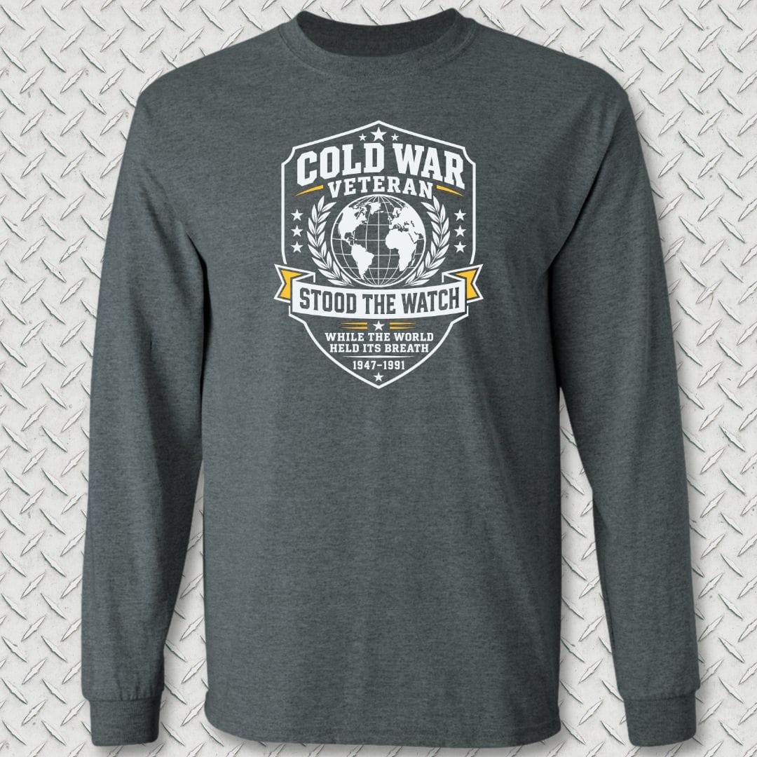 NavyHumor Long-sleeve Dark Heather / S Cold War Veteran Long Sleeve Tee