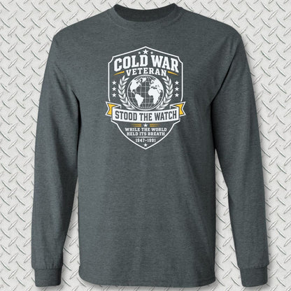 NavyHumor Long-sleeve Dark Heather / S Cold War Veteran Long Sleeve Tee
