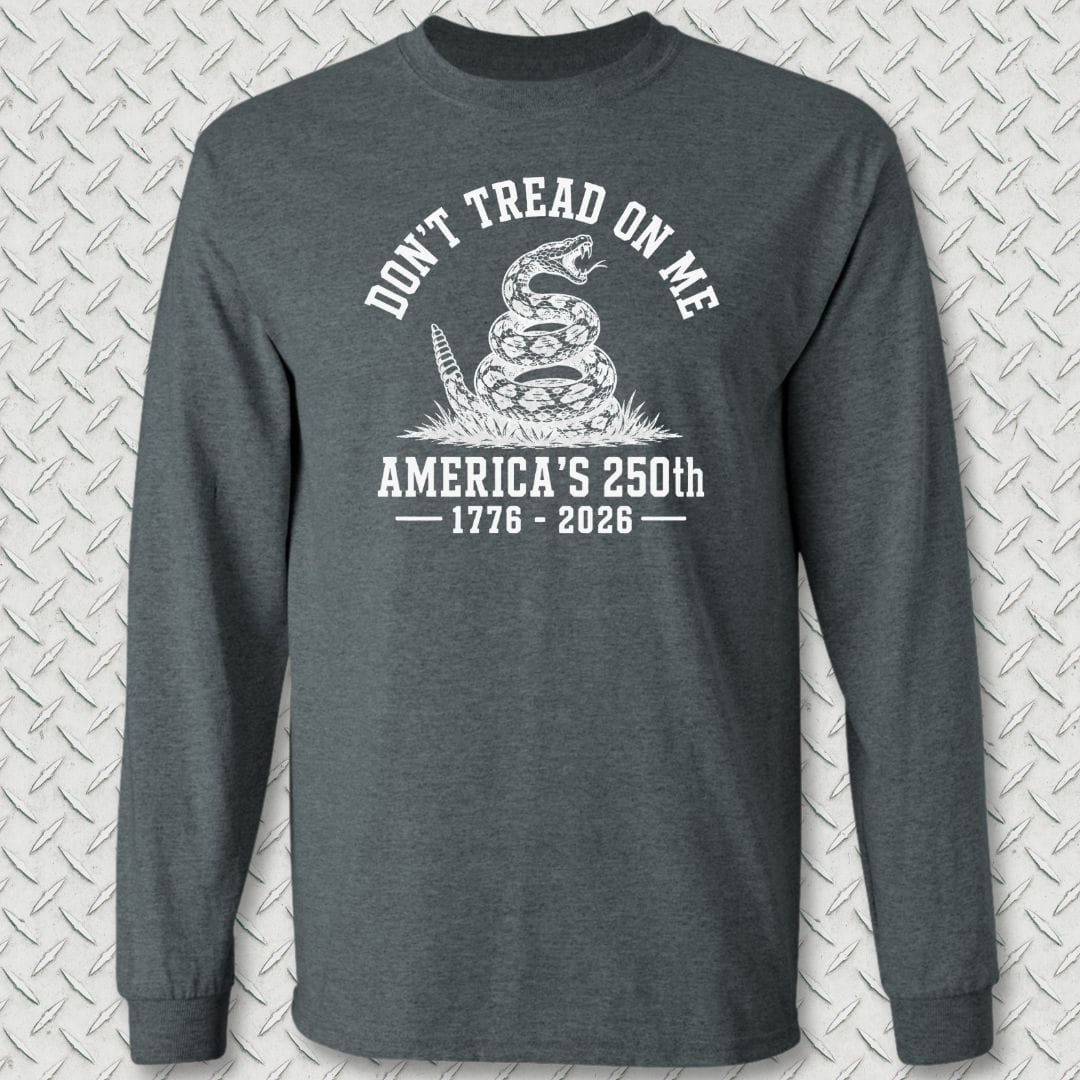 NavyHumor Long-sleeve Dark Heather / S Don't Tread On Me - America's 250th Long Sleeve Tee
