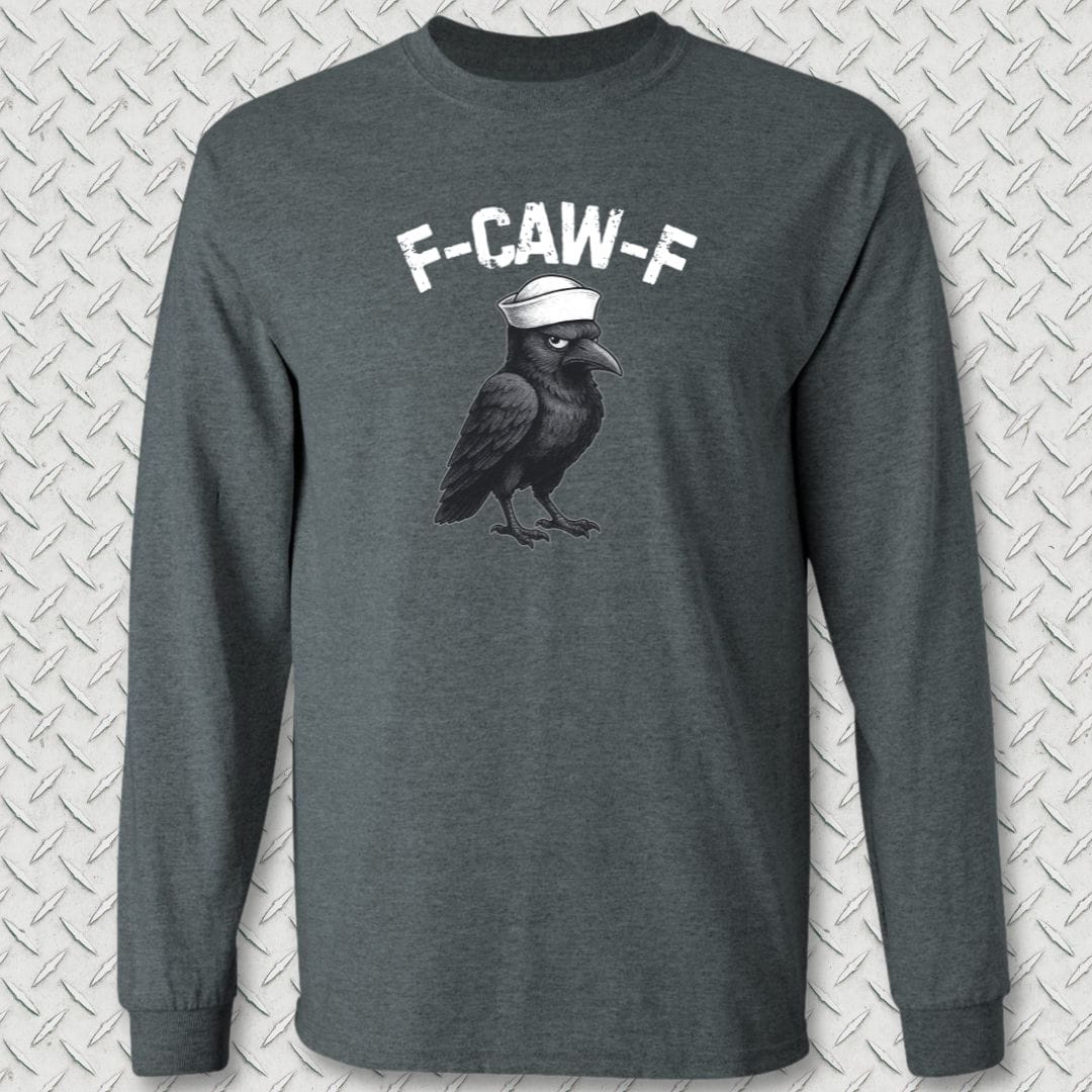 NavyHumor Long-sleeve Dark Heather / S F-CAW-F Long Sleeve Tee
