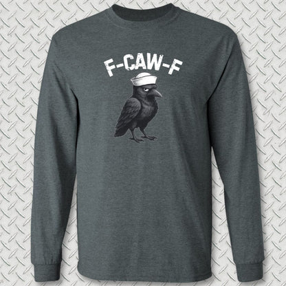 NavyHumor Long-sleeve Dark Heather / S F-CAW-F Long Sleeve Tee