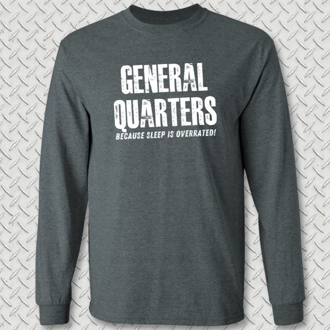 NavyHumor Long-sleeve Dark Heather / S General Quarters Long Sleeve Tee