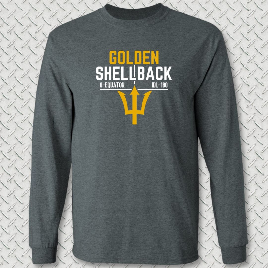 NavyHumor Long-sleeve Dark Heather / S Golden Shellback Long Sleeve Tee