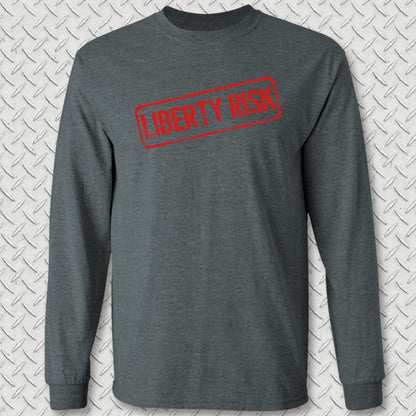 NavyHumor Long-sleeve Dark Heather / S Liberty Risk Long Sleeve Tee