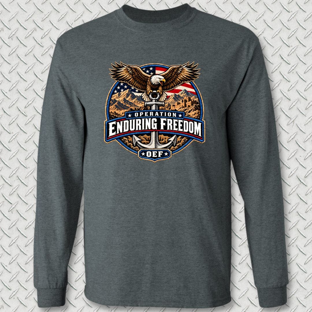 NavyHumor Long-sleeve Dark Heather / S Operation Enduring Freedom Long Sleeve Tee