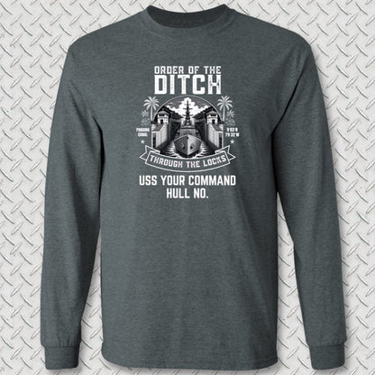 NavyHumor Long-sleeve Dark Heather / S Order of the Ditch - Add Your Command Long Sleeve Tee