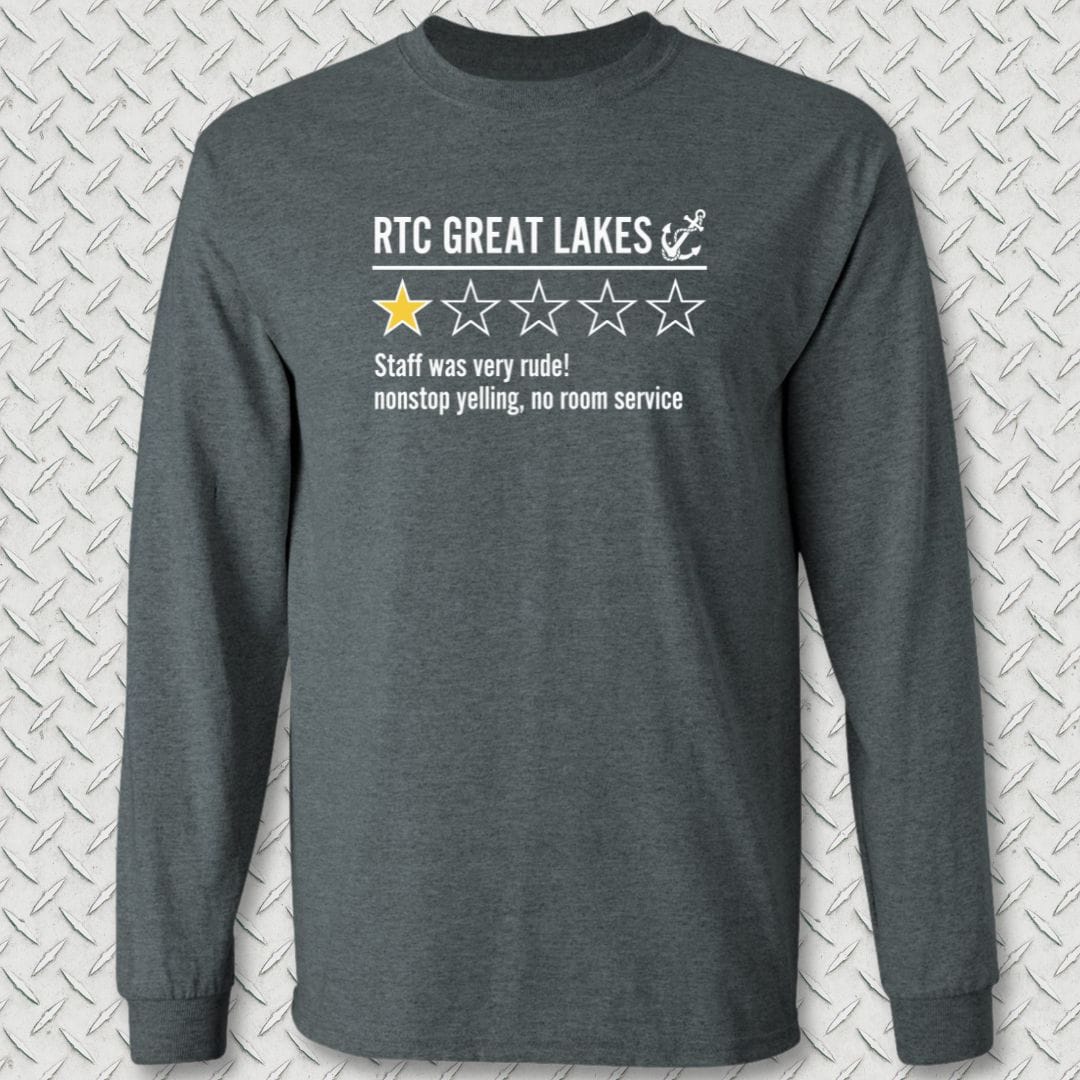 NavyHumor Long-sleeve Dark Heather / S RTC Great Lakes Review Long Sleeve Tee
