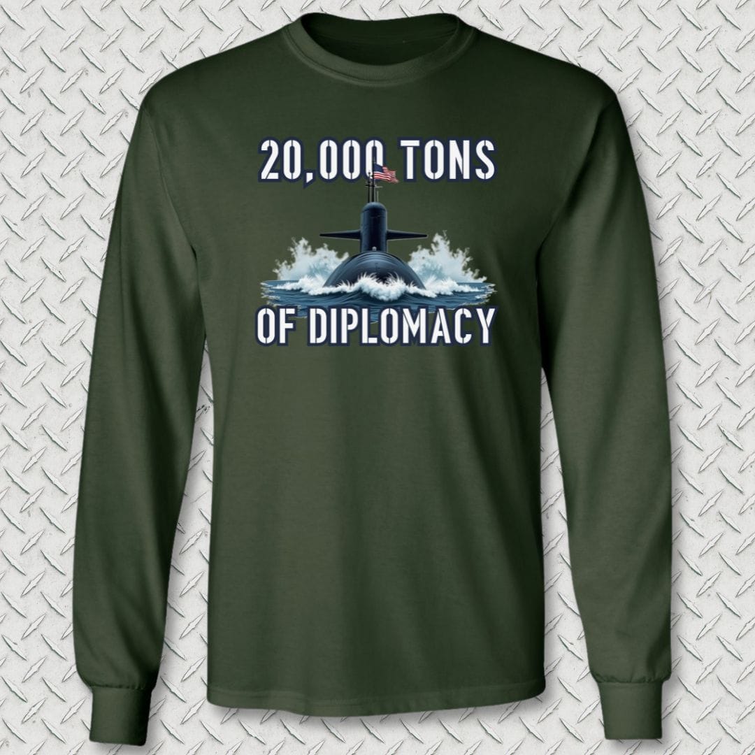 NavyHumor Long-sleeve Forest Green / M Ballistic Diplomacy Long Sleeve Tee