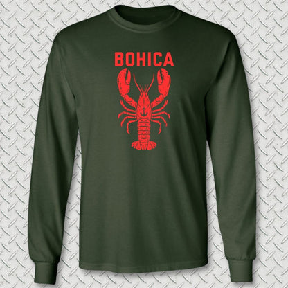 NavyHumor Long-sleeve Forest Green / M BOHICA Lobster Long Sleeve Tee