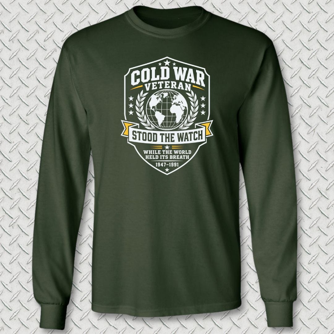 NavyHumor Long-sleeve Forest Green / M Cold War Veteran Long Sleeve Tee