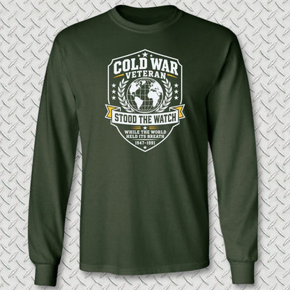 NavyHumor Long-sleeve Forest Green / M Cold War Veteran Long Sleeve Tee