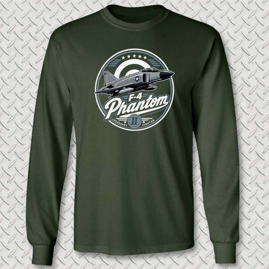 NavyHumor Long-sleeve Forest Green / M F-4 Phantom Legendary Fighter Long Sleeve Tee