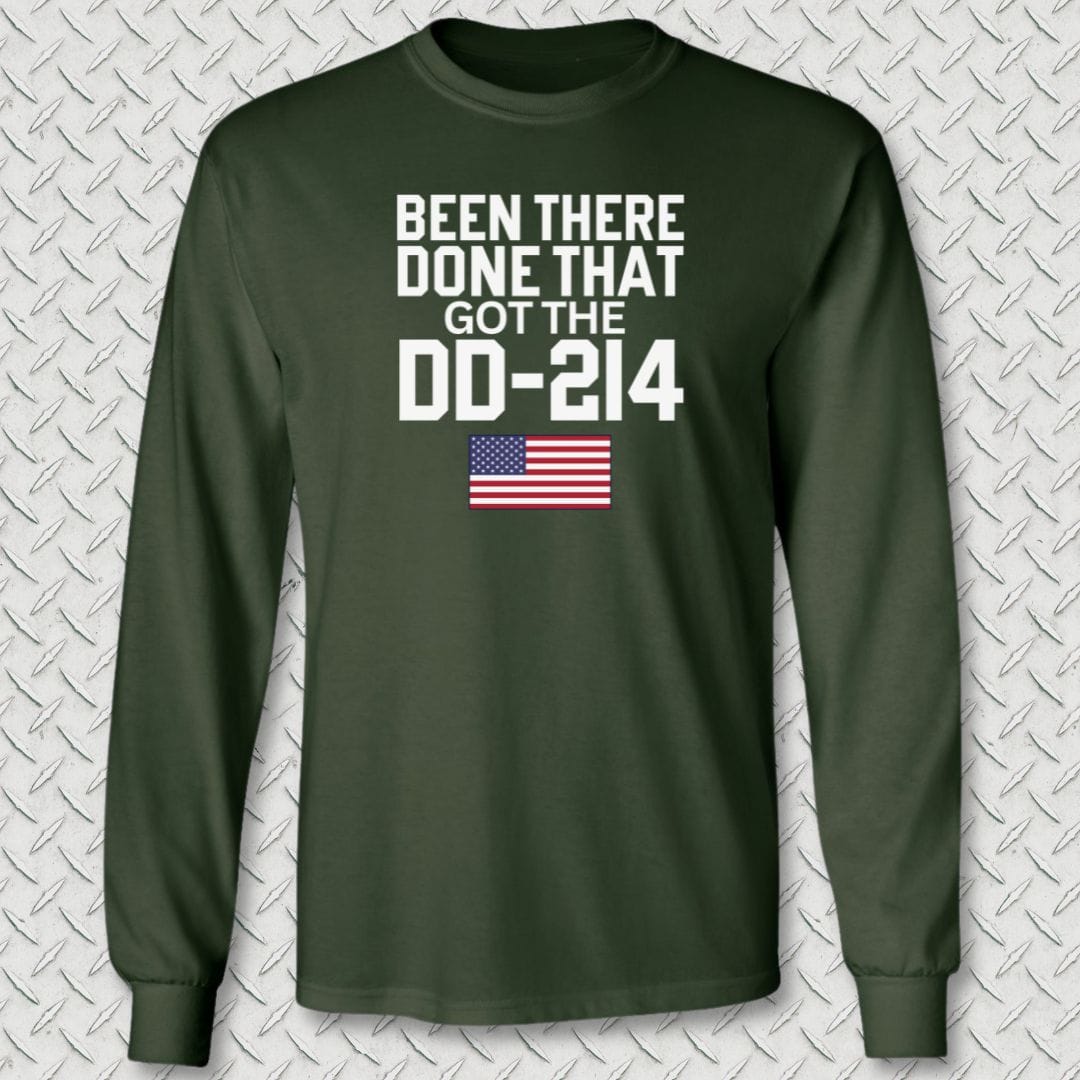 NavyHumor Long-sleeve Forest Green / M Got The DD-214 Long Sleeve Tee